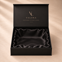 Boîte d'emballage de luxe personnalisée pour perruques, boîte cadeau rigide magnétique sur mesure avec insert en satin pour extensions et postiches capillaires