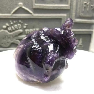 Corazón de Cristal de Amatista Pulido al por Mayor, Ecológico, Decoración Feng Shui para el Hogar, Regalo DIY, Coleccionable Pulable, Día de la Madre - Product Image 3