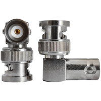 Conector BNC-JWK de Latón de Alto Rendimiento, 50 ohmios, Conector Coaxial BNC Macho en Ángulo Hembra