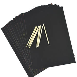 Huiyang 8K Carta Glitterata per Scratch Art Educativa per Bambini, Fai da Te, per Asilo, Disegno Cartoni Animati e <span class=keywords><strong>Anime</strong></span>, Rettangolare Colorato - Product Image 4
