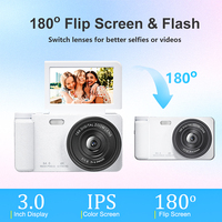Kamera A67A 18X Zoom Lensa Sudut Lebar Eksternal 180 °   Layar Lipat Rekam Video 4K Foto 64MP Baterai Besar 2000mAh Webcam OTG PCcam