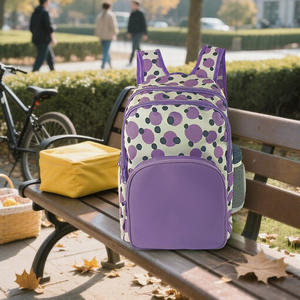 Set di 3 pezzi per la fabbrica di 2025 zainetto per studenti e ragazzi zaini per studenti con borsa per il pranzo - Product Image 2