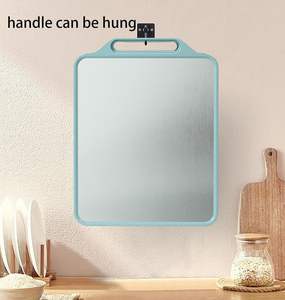 เขียงสแตนเลสอเนกประสงค์สำหรับห้องครัวหอพักทำจากเส้นใยข้าวสาลีต้านเชื้อแบคทีเรีย - Product Image 4