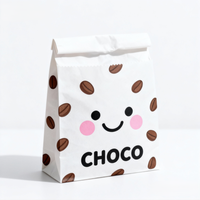 Vente en gros de sacs à pain en papier kraft brun personnalisés sac d'emballage alimentaire sulfurisé pour biscuits avec design personnalisé