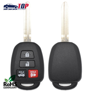 3 + 1 nút t-oyota thông minh chìa khóa xe vỏ toy43 lưỡi xe phím trường hợp bìa thay thế mà không có logo - Product Image 1