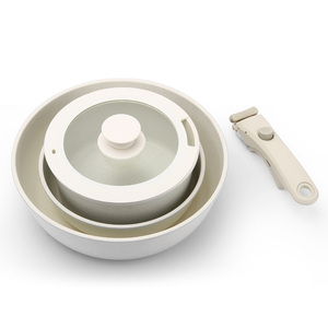Panelas De Alumínio Set 18 cm Cozinhar Leite Pote Alça Removível Indução Inferior 20 cm Frigideira com Indução Inferior - Product Image 1