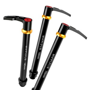 Axe traversant pour vélo de montagne Bolany M14*P1.5*L18 145mm en alliage d'aluminium pour fourche de vélo de 29 pouces, frein à disque, sans suspension - Product Image 2