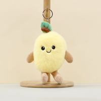 Groothandel Schattige Mini Fruit Pluche Hanger Sleutelhanger Zacht Speelgoed Banaan Pop Creatieve Pluchen Apple Mango Custom Knuffel Dier