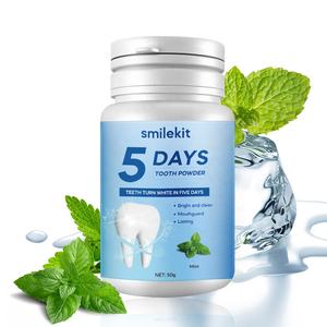 Fabrik Hersteller Großhandel 5 Tage Private Label Flecken entfernen Organic Mint Flavor Teeth White ning Powder - Product Image 3