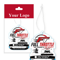 Désodorisant de voiture suspendu avec logo imprimé, carte parfumée pour les magasins de lavage et d'entretien automobile, commande OEM