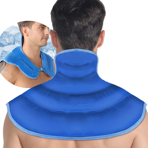 Bellewins Neck Upper Back Hot Cold Packs Neck Ice Pack Wrap Soft Plush Lining Reusable Gel Cold Compress Ice Pack