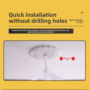 Nouvelles literies domestiques pour adultes en gros, sans installation requise, épaissies, rideaux de lit à plafond bombé, voiles de lit, moustiquaires - Product Image 4