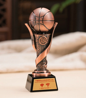 Trophées de sport en métal de haute qualité, design 3D personnalisé, club de football, basketball, badminton, médailles et trophées