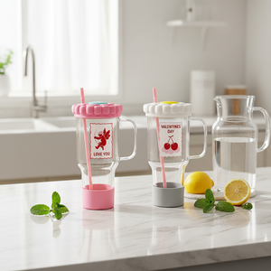 Tazza da <span class=keywords><strong>Caffè</strong></span> in Vetro di Lusso Era Girl, Resistente al Calore, Bicchiere Colorato per Tè, Latte, <span class=keywords><strong>Caffè</strong></span>, Succo, Tazza da Viaggio - Product Image 6