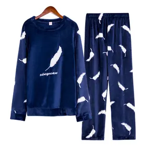 Pyjama d'hiver en flanelle pour femmes, vêtements de nuit, en molleton de corail, décontracté, pour filles, nouvelle collection 2020