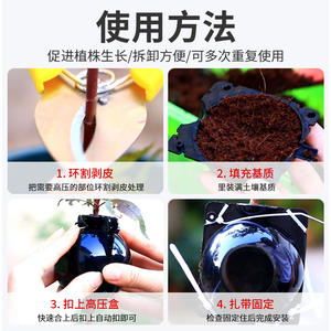 Bolas de Propagación de Plástico de Alta Presión Directas de Fábrica para Injerto de Árboles de Jardín, Herramientas para Bonsái, Incluye Cajas de Propagación por Corte - Product Image 4