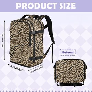 Mochila Deportiva Casual Unisex con Estampado Animal, Mochila de Viaje Impermeable para Portátil, Anti-robo, de Poliéster, con Estampado Personalizado - Product Image 4