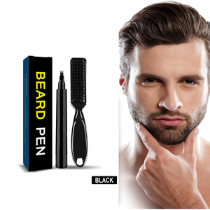 Crée une barbe à l'aspect naturel, moustache et sourcils, pointe de micro-fourche, remplisseur de <span class=keywords><strong>crayon</strong></span> à barbe pour hommes, stylo à barbe longue durée résistant à l'eau - Product Image 1
