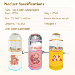 Macchina per Imbottitura in Cotone Motorizzata ad Alta Efficienza Energetica per Giocattoli di Peluche, Produzione di Bambole Morbide Fai-da-Te, Automatica ad Alta Pressione - Product Image 2