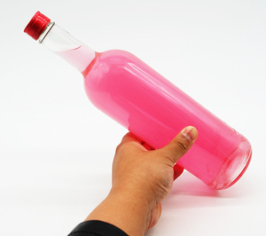 Botellas de Vino Transparentes Esmeriladas de 500 ml y 750 ml, Botellas de Vidrio Decorativas de Alta Calidad para Aceite de Oliva y Aceite de Coco - Product Image 2