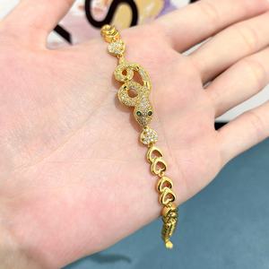 Jxx 24K Gold-Plated Zircon Bracelet for Women Trendy Wholesale Brass Jewelry Stylish Gold-Plated <b>Accessories</b> - Product Image 6