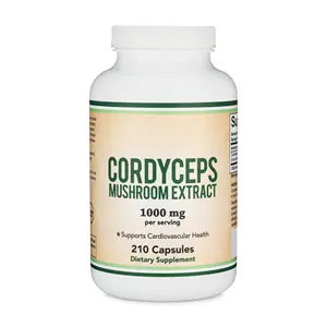 Overall and Aging Support by Double Wood Cordyceps Sinensis Mushroom Extract Capsules