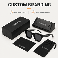Lunettes de soleil carrées polarisées Mellume haute couture pour voyage, vente en gros, personnalisées, rétro, en acétate, pour femmes, de créateur