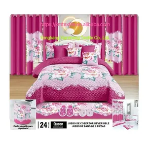 Ready To Ship 24 Piece Quilted Bedspread Set King Size Luxury Set Bed Sheet Set Modern Duvet Cover