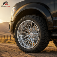 Jantes en alliage forgé chromées polies ForgeLab Deep Dish pour camions 6x139.7 8x180 8x165.1 8x170 8x200