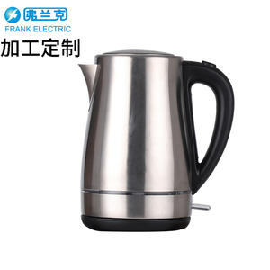 Bouilloire électrique Frank Electric 1,7 L en acier inoxydable avec arrêt automatique pour usage domestique et hôtelier, avec anneau lumineux - Product Image 1