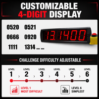 Werksdirekter Beliebter Digitaler Countdown-Timer mit Tastensteuerung, Programmierbarer 4-stelliger Zeitanzeigen-LED 10s-Challenge-Timer