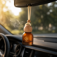 Bouteille vide suspendue de 10 ml pour désodorisant de voiture coloré, diffuseur de parfum pour voiture, flacon en verre pour arôme et parfum, pendentif
