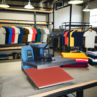 Presse à Chaud Manuelle Professionnelle pour Sublimation T-shirt, 2.2 kW 38x38, Facile à Utiliser pour les Ateliers d'Impression