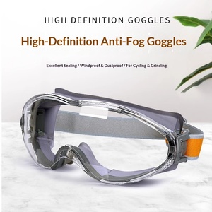 Lunettes de sport de sécurité transparentes HD anti-UV, étanches et anti-buée, à grande monture, pour la conduite et le ski, vente en gros - Product Image 6