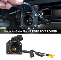 4 pin zu 7 pin anhänger lichtverbinder adapter bietet standard 7-pin rv klinganhänger anschluss anpassung für vielseitiges abziehen