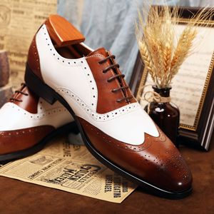 รองเท้าหนังสไตล์บร็อกหรูหรา ดีไซน์แกะสลักประณีต ทันสมัยและระบายอากาศได้ดี เหมาะสำหรับนักธุรกิจ - Product Image 6