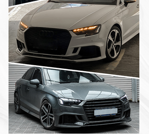 Phares LED halogènes Xenon pour Audi A3 <span class=keywords><strong>S3</strong></span> 2013-2020, lentille de projecteur, feux de jour dynamiques, feux de signalisation - Product Image 6