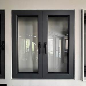 Custom Made High Quality Black Aluminum Modern Fireproof <b>Solar</b> Powered Casement <b>Windows</b> ODM for Villa Balcony 5 Year Warranty - Product Image 2