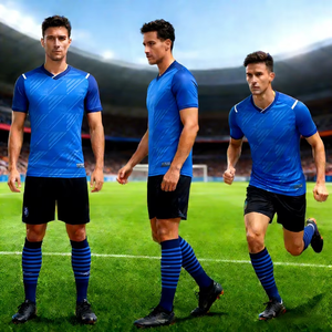 Seragam Sepak Bola Murah untuk Dewasa Pakaian Olahraga Sublimasi Berkualitas Tinggi Jersey Sepak Bola Kustom Camisetas De Retro Jersey Sepak Bola - Product Image 4