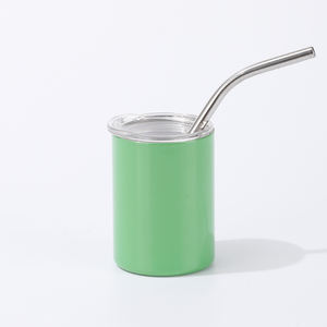 <span class=keywords><strong>Porte</strong></span>-clés à double paroi isolé sous vide de 3oz en acier inoxydable avec couvercles et pailles en métal - Product Image 4