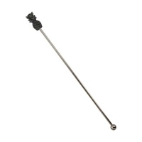Cuillère à bar en acier inoxydable de luxe en forme d'ananas, réutilisable et écologique, accessoire de boisson fantaisie pour fêtes, mariages et voyages
