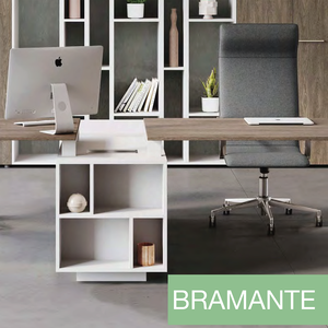 Bàn Kính Điều Hành Bramante Thiết Kế Ý Chất Lượng Hàng Đầu D.90 Dành Cho Nội Thất Văn Phòng Bàn Học Bàn Văn Phòng - Product Image 3