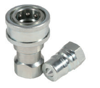 Coupleur hydraulique à déconnexion rapide en acier inoxydable ISO 7241 B, usage intensif