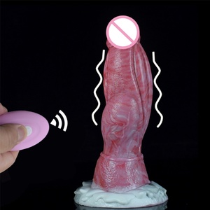 YOCY Small Size Gory Dildo Portable Powerful <b>Vibrating</b> Anal Plug With Sucker Silicone Soft Fantasy Dildo Wireless Control Penis - Product Image 3