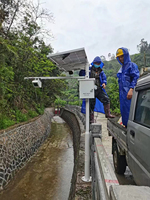 Débitmètre à canal ouvert Radar 24ghz Rs485 Débitmètre à ultrasons Doppler à débit d'écoulement d'irrigation