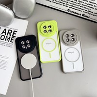 Casing Ponsel Akrilik Magnetik Warna Frosted Hit untuk Honor 600 Magic 8 Pro Nova 15 16 Ultra X60 Pengisian Daya Nirkabel Penutup Belakang Matte