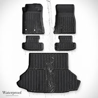 Tapis de voiture TPE antidérapants de luxe, ensemble complet de 5 pièces, épaisseur 2,5 mm, pour Ford Mustang 2015-2024 (conduite à gauche)