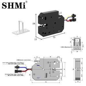 Serrure de porte de casier de supermarché intelligente sans clé SHMi XG07C, contrôle de distributeur automatique sans personnel, entraxe 60mm, petite boîte aux lettres, Chine - Product Image 2