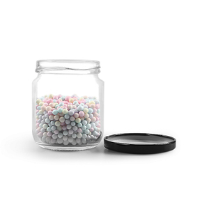 Pot en verre rond de 195 ml, 250 g, 7 oz pour <span class=keywords><strong>confiture</strong></span>, guacamole, beurre de cacahuète avec couvercle à vis de 63 mm - Product Image 4