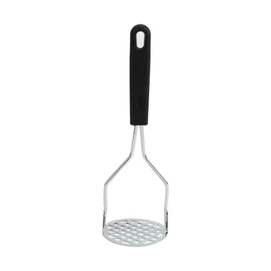 2026 Household Stainless Steel Manual Garlic Masher Large Circular Mesh Pressing Surface Garlic Mash Production - Product Image 1